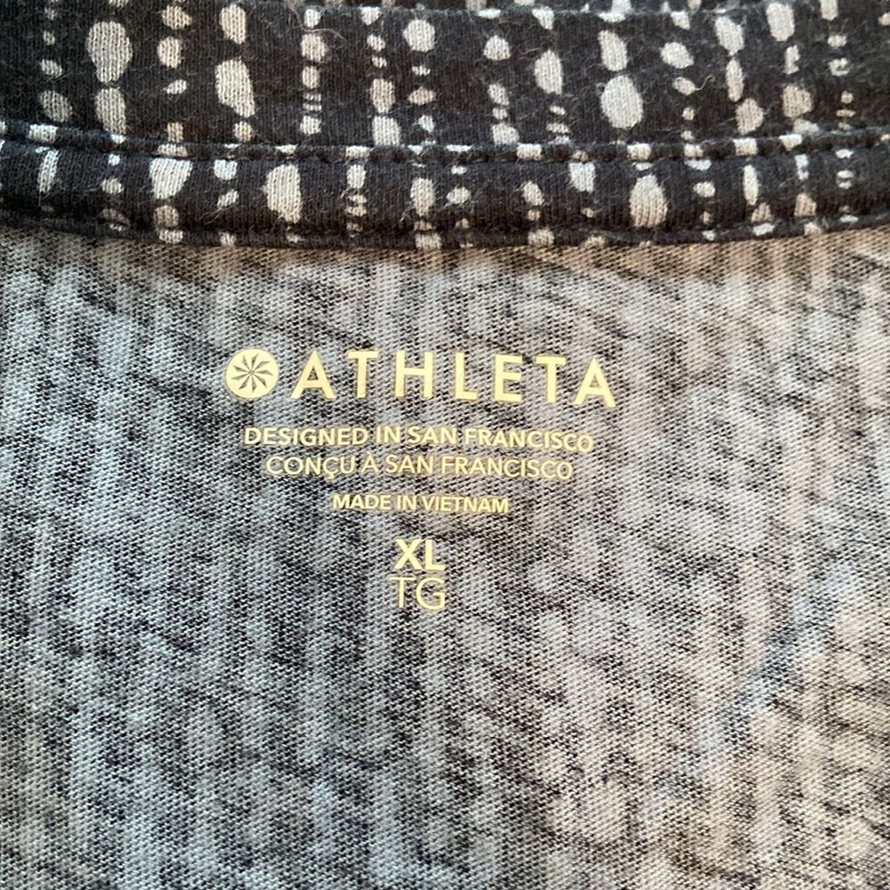 Athleta Blue Organic Daily Crew Tee T-shirt Size XL - Picture 6 of 8